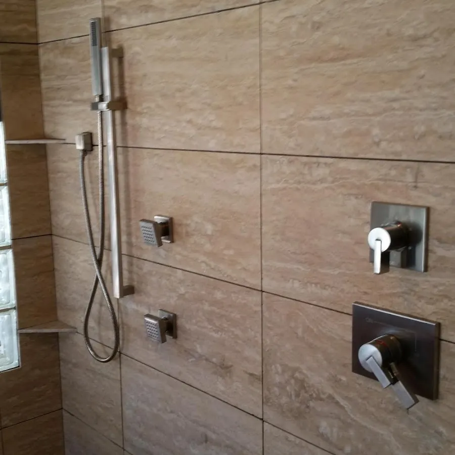 Shower fixture installation for Water Heater Replacement in Hornell